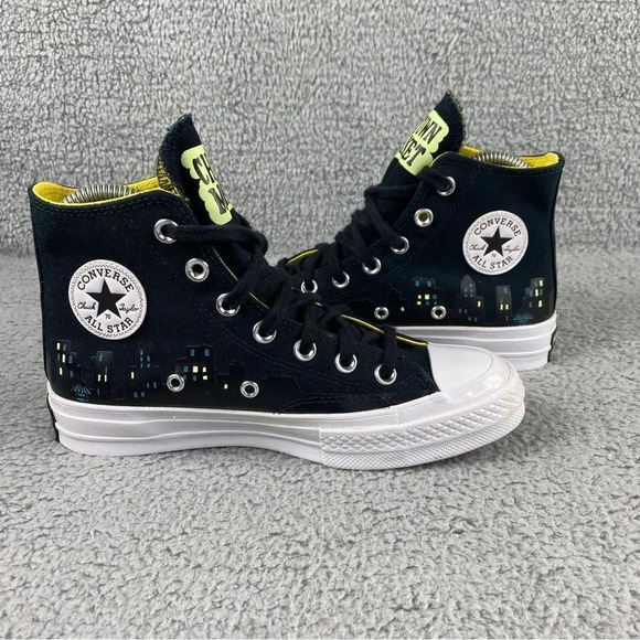 Converse dc comics x Chinatown Market x Chuck 70 Hi Gotham City Glow In Drk Shoe - Picture 10 of 15